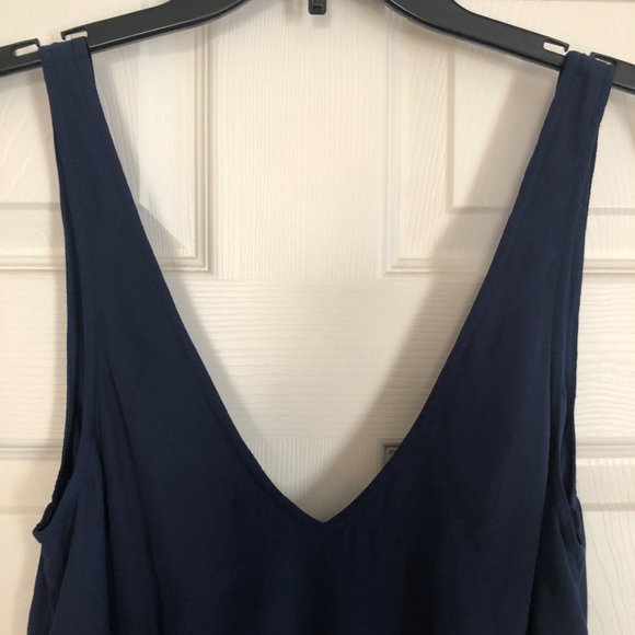 Show Me Your MuMu Blue Formal V-Neck NWT Sleeveless Dress MEDIUM - Picture 5 of 6